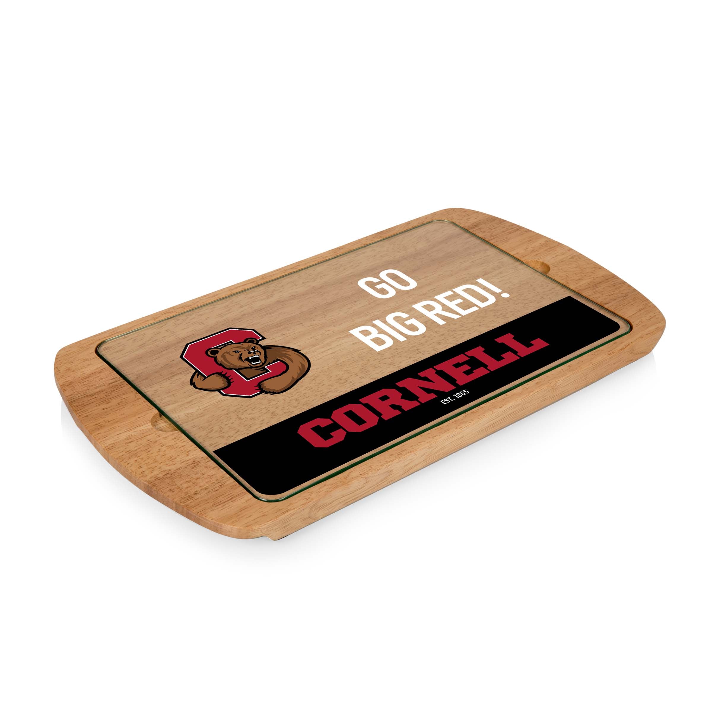 Cornell Big Red - Billboard Glass Top Serving Tray