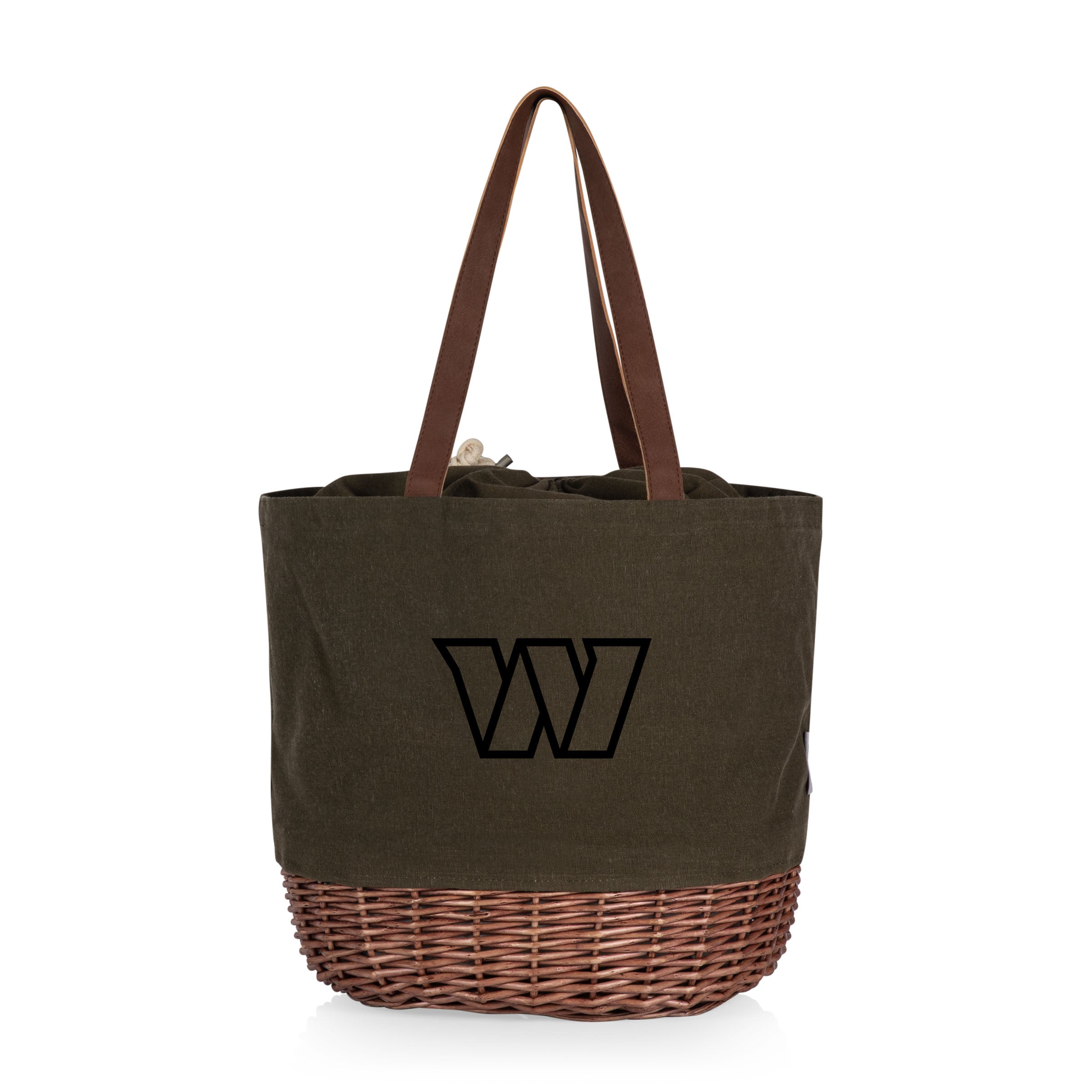 Washington Commanders - Coronado Canvas and Willow Basket Tote