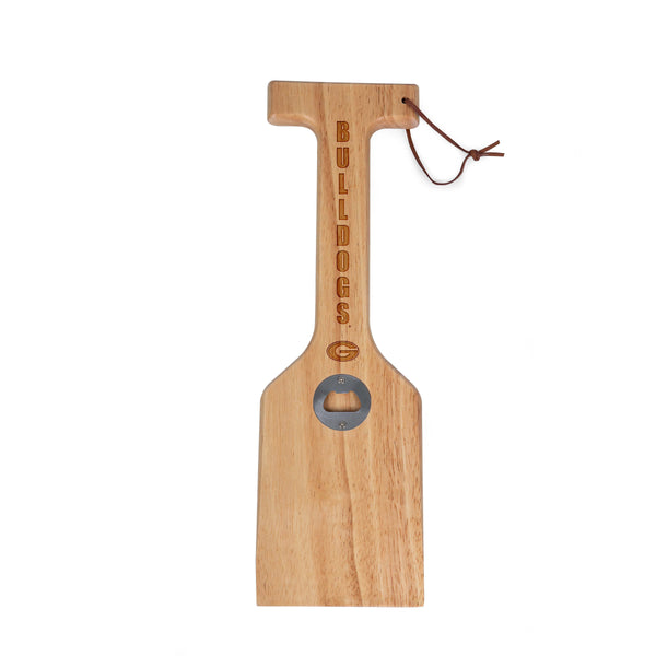 Georgia Bulldogs - Hardwood BBQ Grill Scraper with Bottle Opener