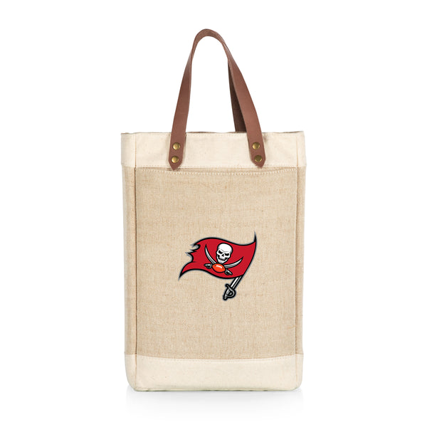 Tampa Bay Buccaneers - Pinot Jute 2 Bottle Insulated Wine Bag