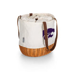 Kansas State Wildcats - Coronado Canvas and Willow Basket Tote