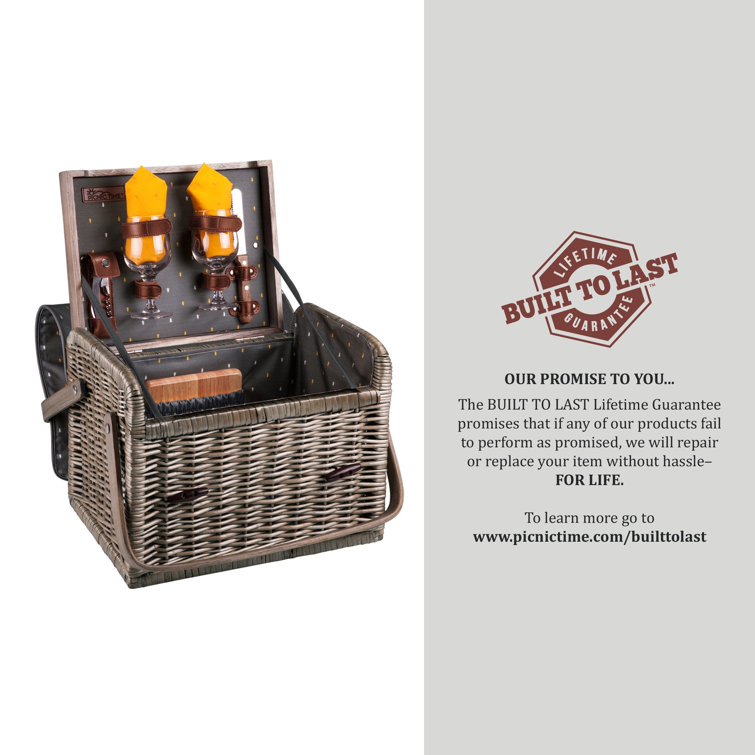 Kabrio Wine & Cheese Picnic Basket