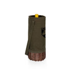 Army Black Knights - Malbec Insulated Canvas and Willow Wine Bottle Basket