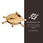 Mariner Lazy Susan Cheese Cutting Board & Tools Set