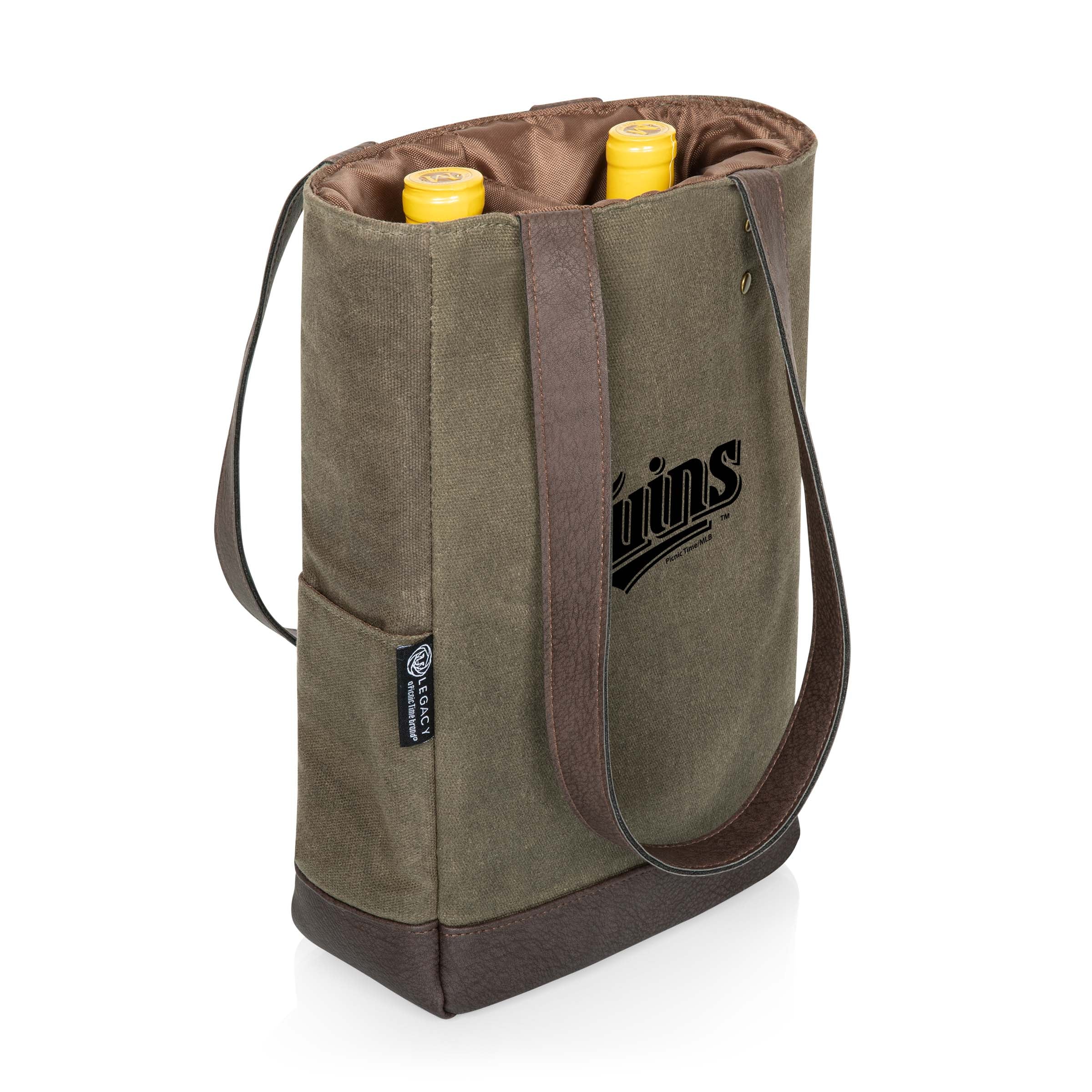 Minnesota Twins - 2 Bottle Insulated Wine Cooler Bag