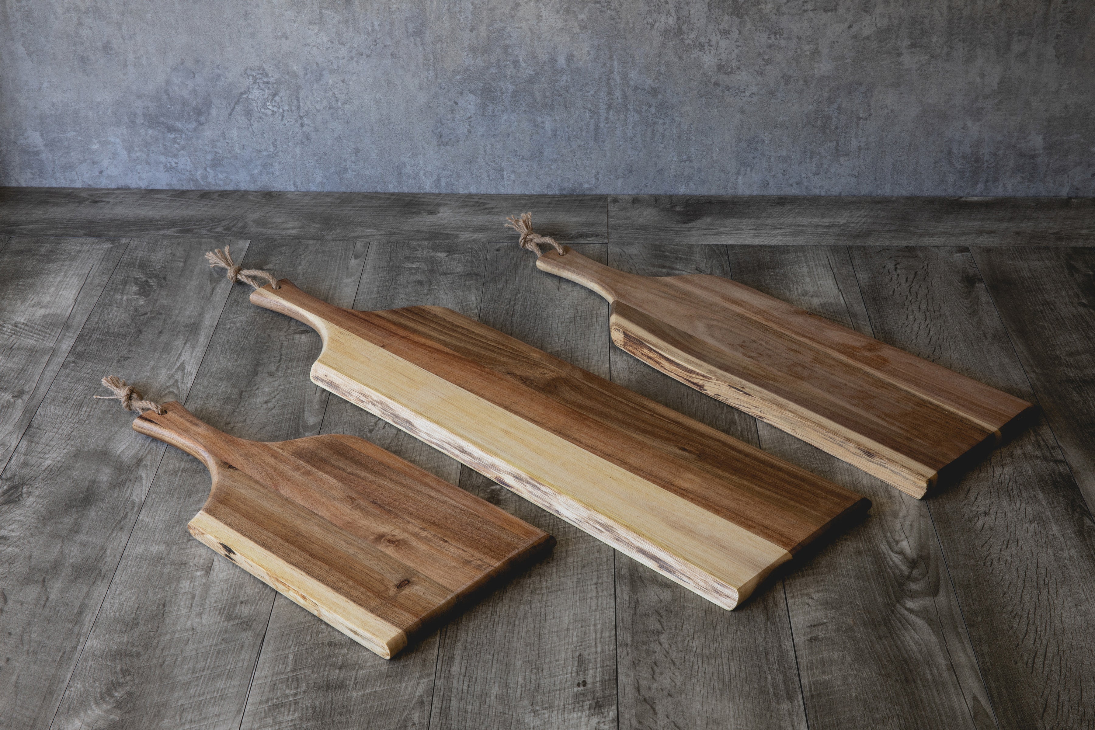 Set of 3 Artisan Serving Planks (18", 24", 30")