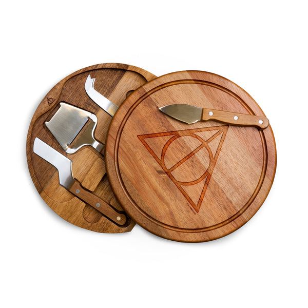 Harry Potter Deathly Hallows - Acacia Circo Cheese Cutting Board & Tools Set