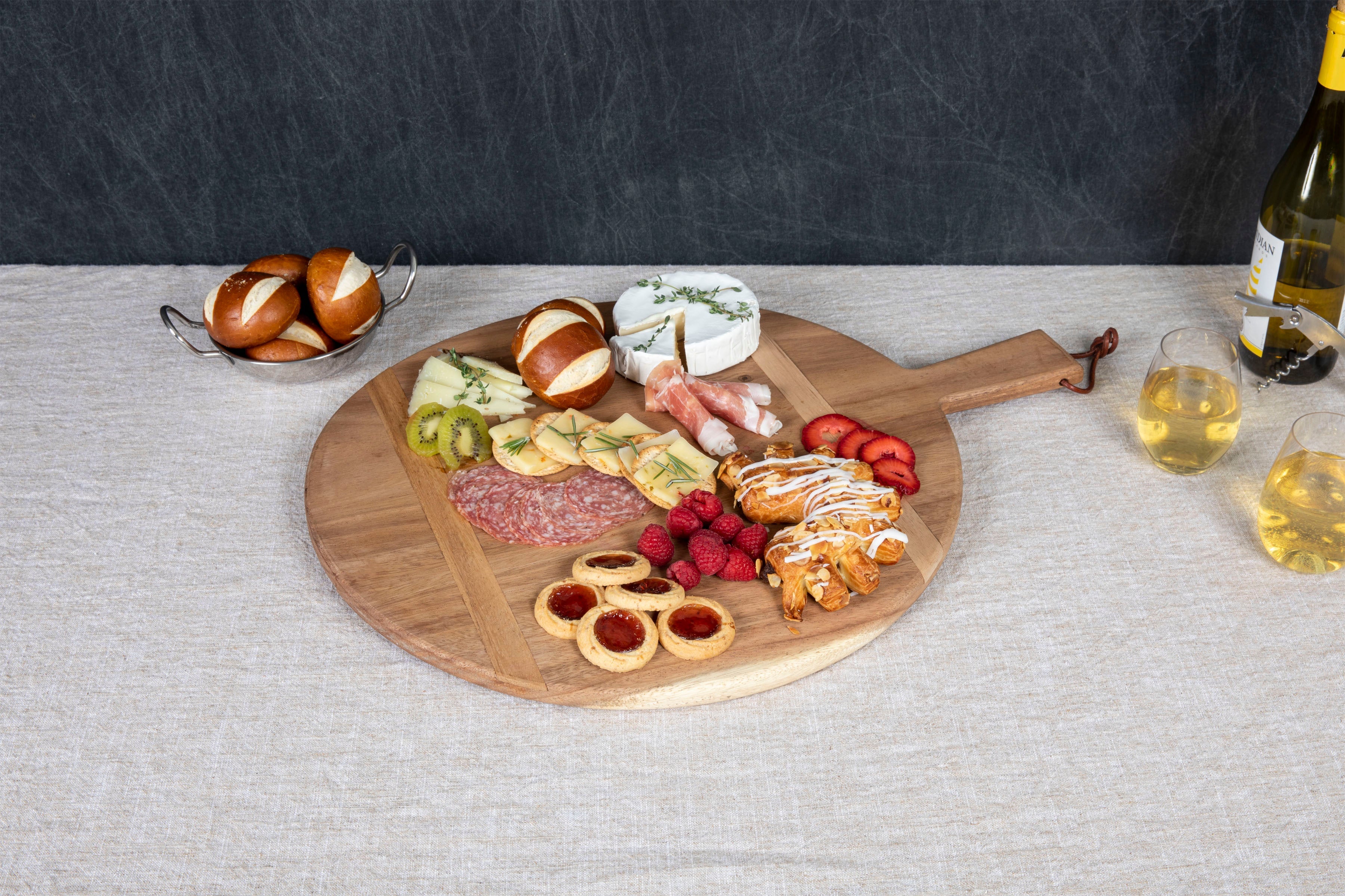 Madera Round Charcuterie Board - 22.5" x 18"