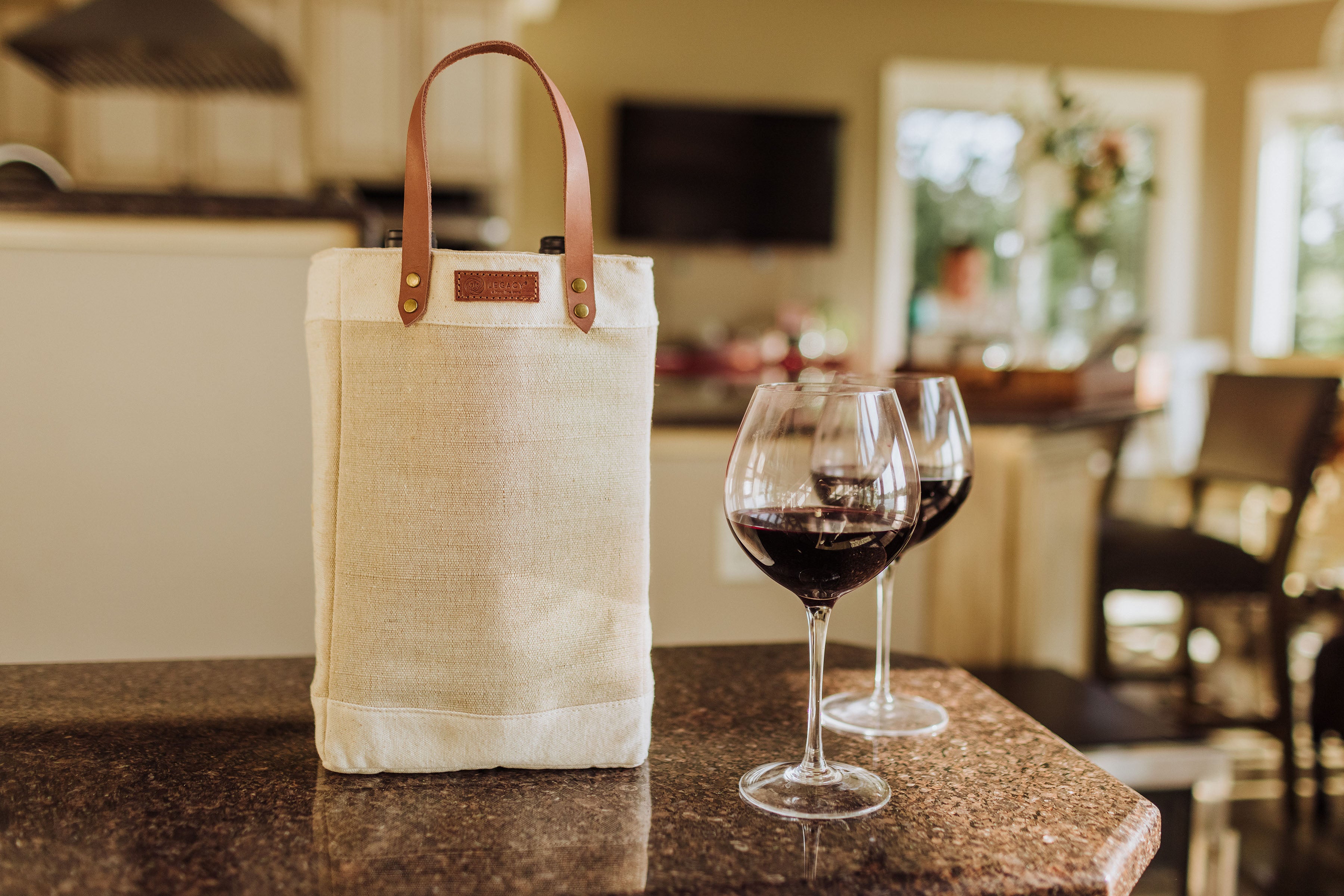 Washington Commanders - Pinot Jute 2 Bottle Insulated Wine Bag