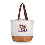 LSU Tigers - Coronado Canvas and Willow Basket Tote