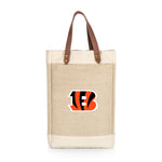 Cincinnati Bengals - Pinot Jute 2 Bottle Insulated Wine Bag