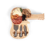 Guitar Cheese Cutting Board & Tools Set