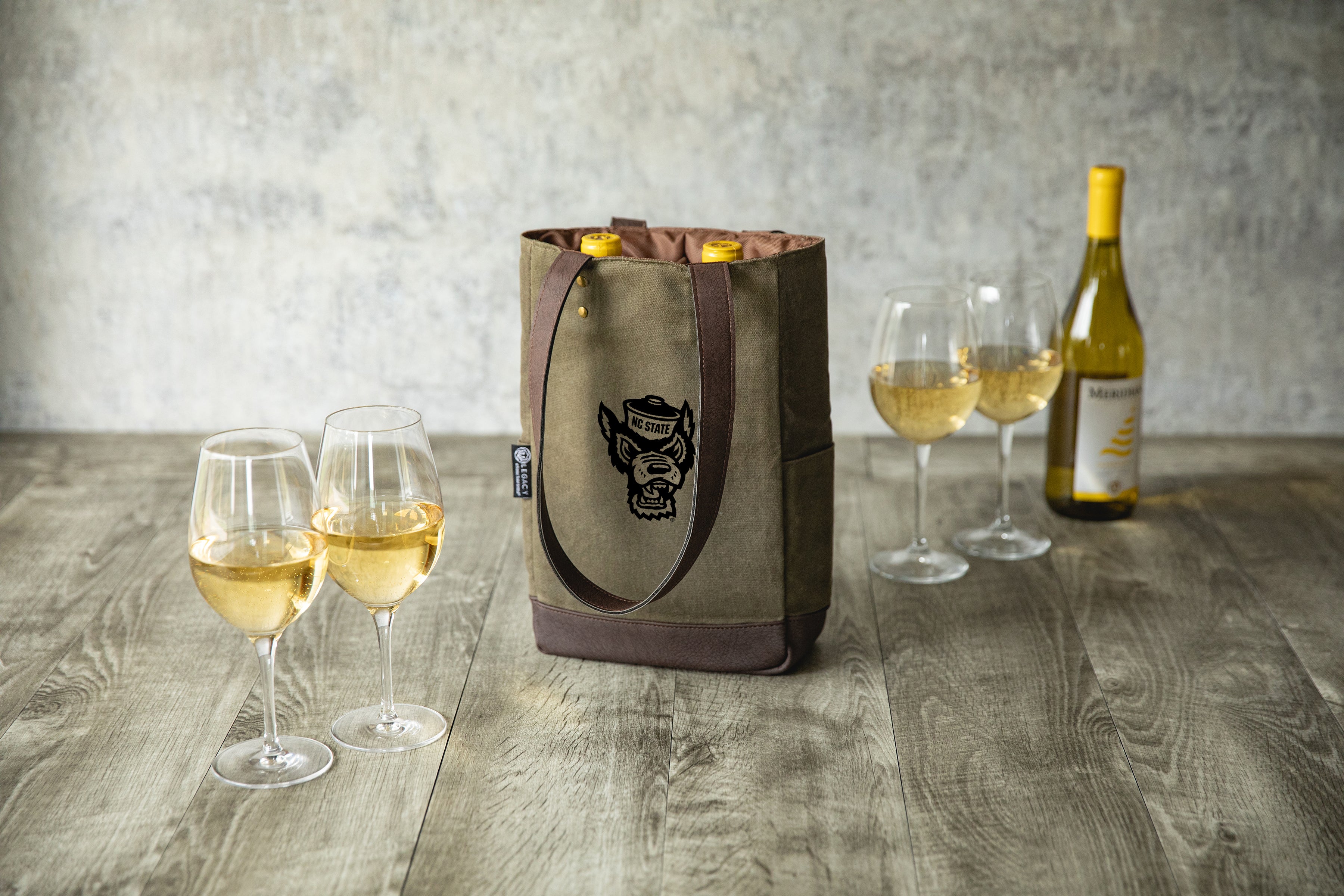 NC State Wolfpack - 2 Bottle Insulated Wine Cooler Bag