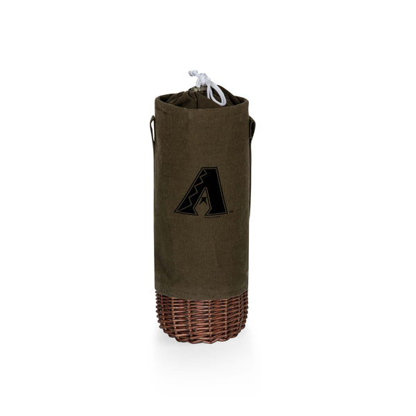 Arizona Diamondbacks - Malbec Insulated Canvas and Willow Wine Bottle Basket