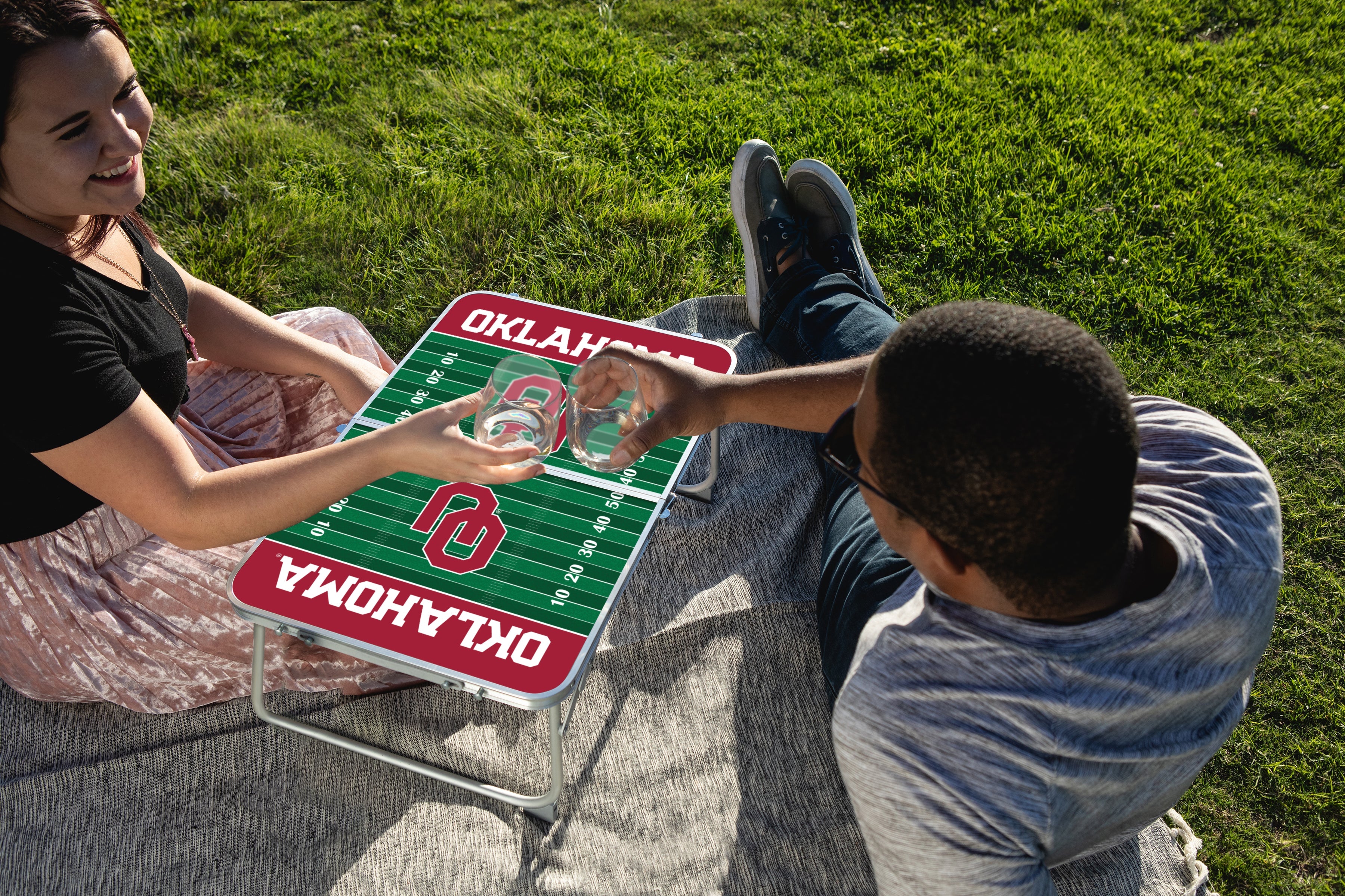 Oklahoma Sooners - Concert Table Mini Portable Table