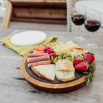 Cornell Big Red - Insignia Acacia and Slate Serving Board with Cheese Tools